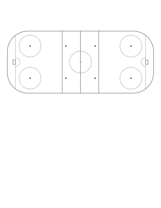 Hockey Rink Diagram template preview