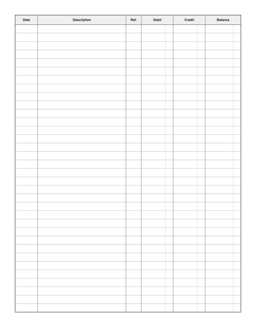 Ledger Paper template preview