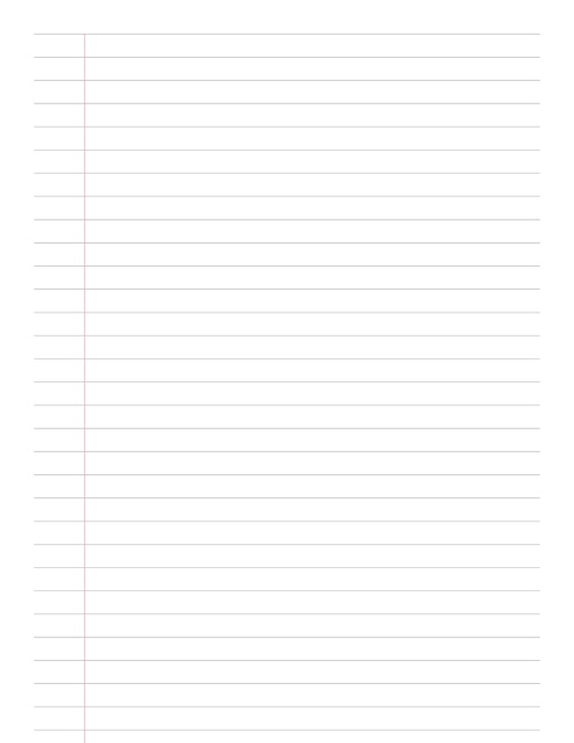 Legal Size Lined Paper template preview