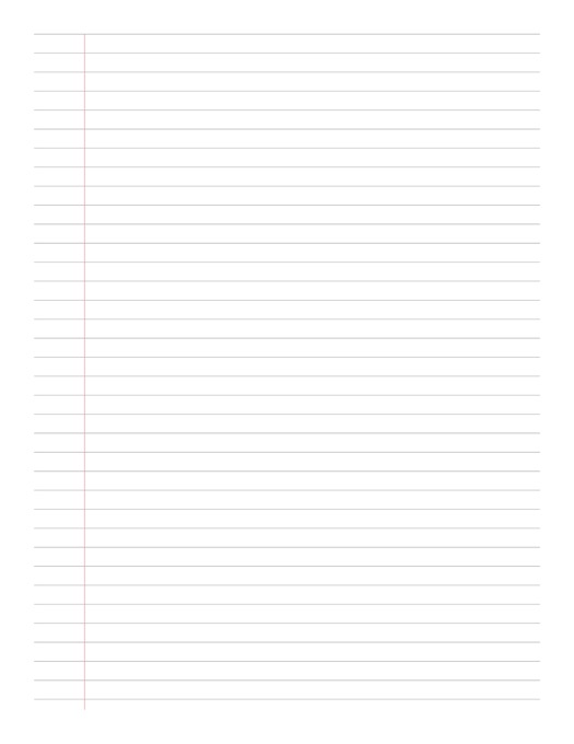 Lined Paper template preview