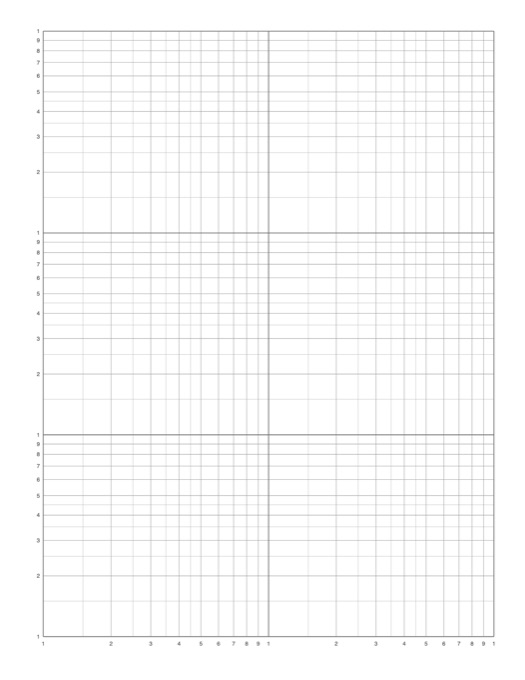 Log-Log Graph Paper template preview