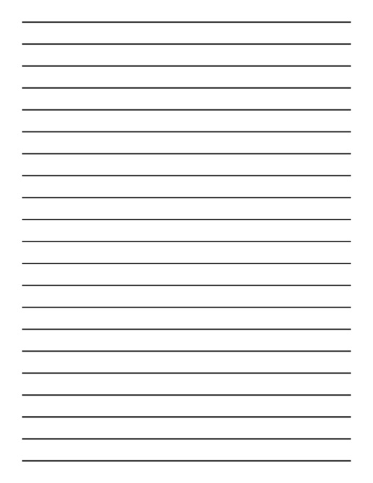 Low Vision Writing Paper template preview