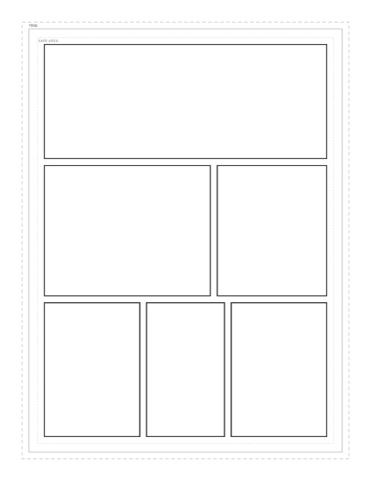 Manga Page Template template preview