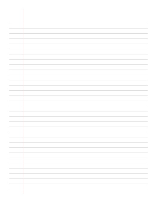Notebook Paper template preview