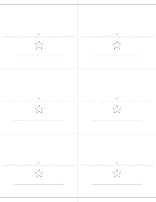 Place Card Template template preview