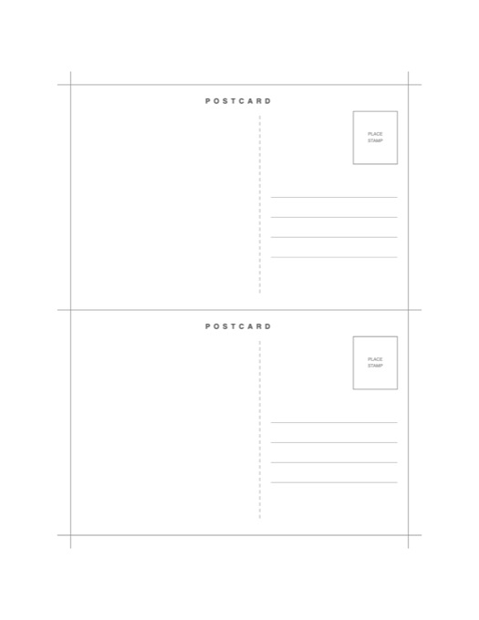 4x6 Postcard Template template preview