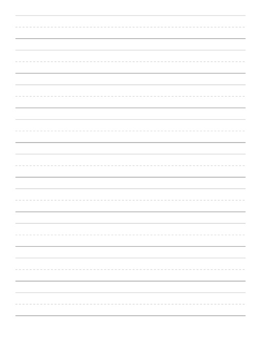 Primary Writing Paper template preview