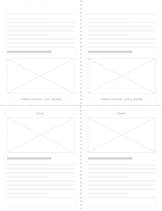 Quarter-Fold Card Template template preview