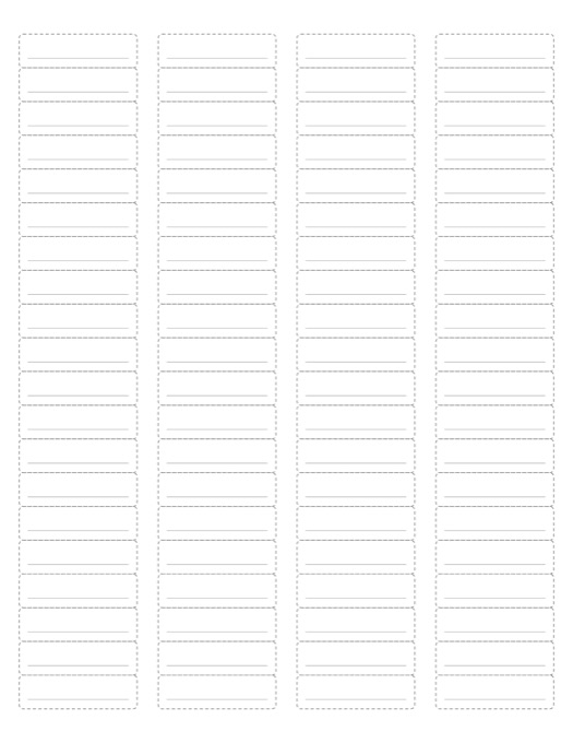 Return Address Labels (80 per Sheet) template preview