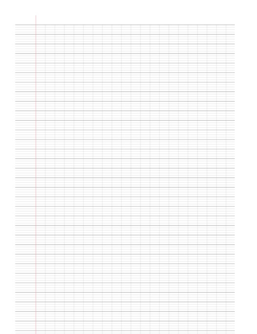 Seyès French Ruled Paper template preview