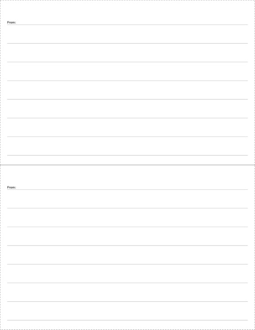 Half Sheet Shipping Labels (2 per Sheet) template preview