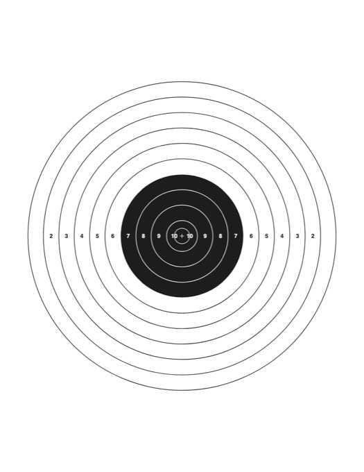 Shooting Targets template preview