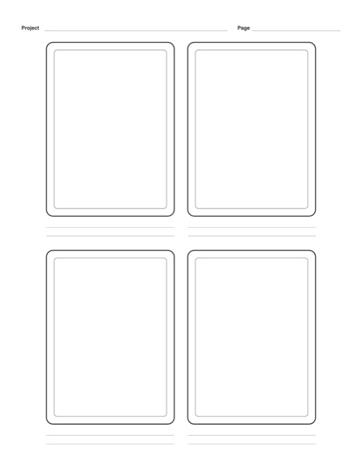 Tablet Wireframe Template template preview