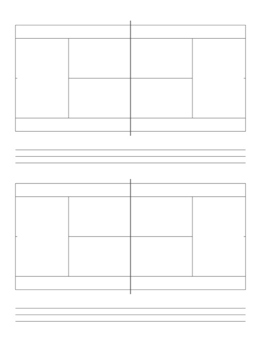 Tennis Court Diagram template preview