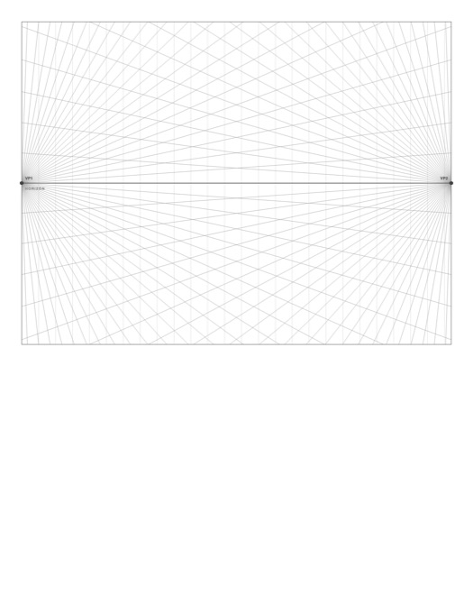 Two-Point Perspective Grid template preview
