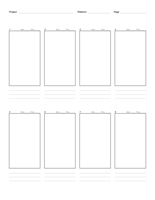 Vertical Video Storyboard (9:16) template preview
